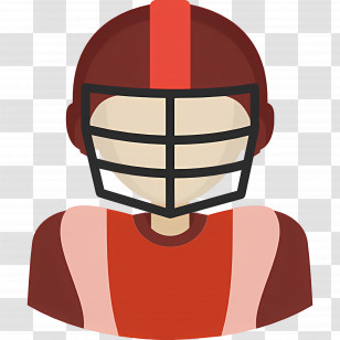 American Football Player - Football Player In Protective Gear Transparent PNG