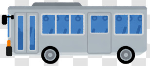 Bus - Grey Public Transport Bus Transparent PNG