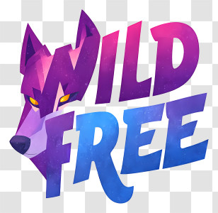 Wild Free - Wild And Free Purple Wolf Transparent PNG