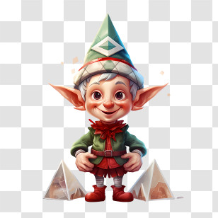 Christmas Elf - Cute Elf Character Transparent PNG
