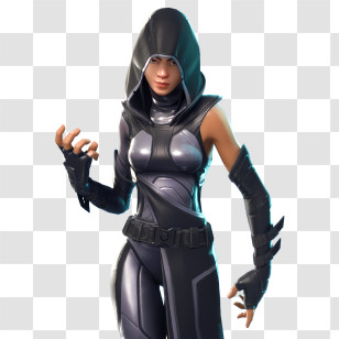 Black Leather Suit - Hooded Character In Dark Suit Transparent PNG