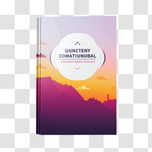 Book Cover Template - Colorful Book Cover Design Transparent PNG