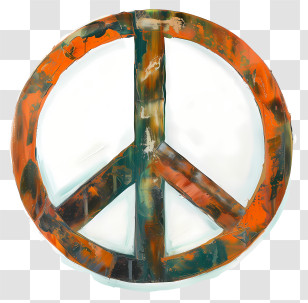 Peace Sign - Colorful Peace Symbol Transparent PNG