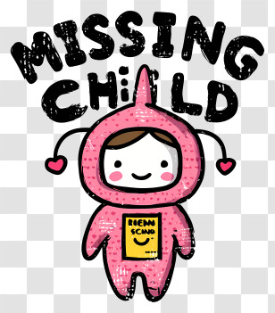 National Missing Childrens Day - Missing Child Awareness Cartoon Transparent PNG