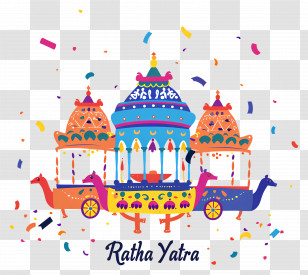 Ratha Yatra - Ratha Yatra Festival Chariot Transparent PNG