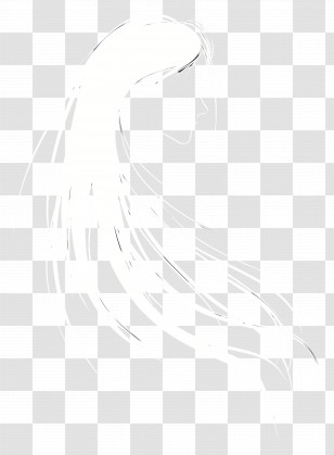 Girl Logo - White Brush Stroke On Transparent Background Transparent PNG