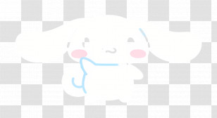 Cinnamoroll - White Bunny With Pink Cheeks Transparent PNG