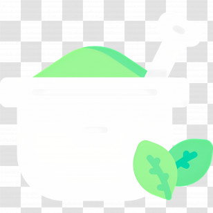 Ayurveda - Green Mortar And Pestle For Grinding Herbs Transparent PNG
