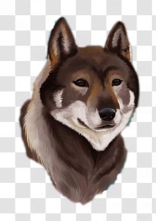Dog Breed Wolfdog Illustration - Exquisite Hand-painted Dogs Avatar Transparent PNG