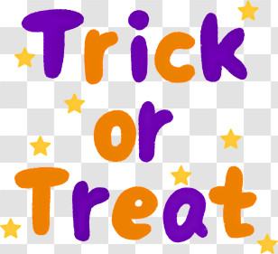 Icon - Trick Or Treat Text Transparent PNG