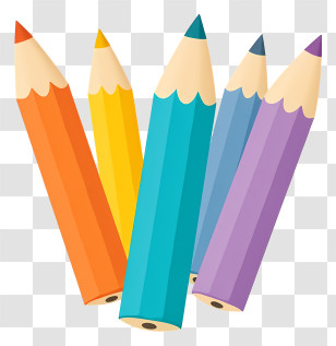 Colourful Pencils - Colorful Pencils For Art Transparent PNG