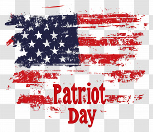 Patriot Day - Grungy American Flag Design For Patriot Day Transparent PNG
