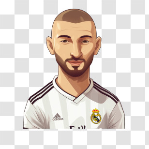 Karim Benzema
 - Soccer Player Cartoon Illustration Transparent PNG