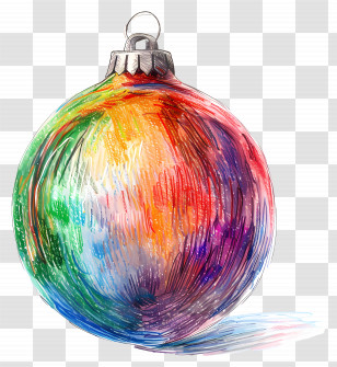 Christmas Ball - Colorful Christmas Tree Ornament Transparent PNG
