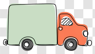Car - Cartoon Truck In Doodle Style Transparent PNG