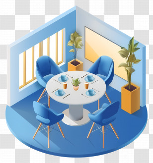 Dining Room - Modern Dining Room Transparent PNG