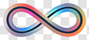 Infinity Symbol - Colorful Gradient Infinity Symbol Transparent PNG