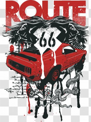 Printed T-shirt Clothing Printing - Crew Neck - Fashion Car Transparent PNG