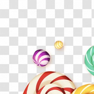 Sugar Candy - Colored Spheres Transparent PNG
