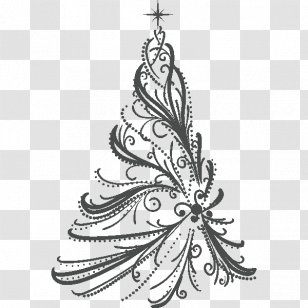 Vector Graphics Christmas Tree Day Drawing Illustration - Flora Transparent PNG