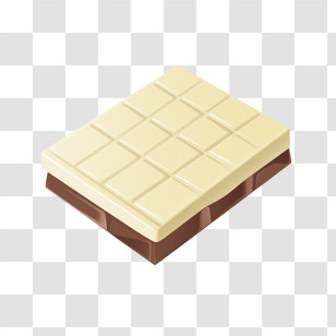 Milk Chocolate - Layered White And Dark Chocolate Bar Transparent PNG