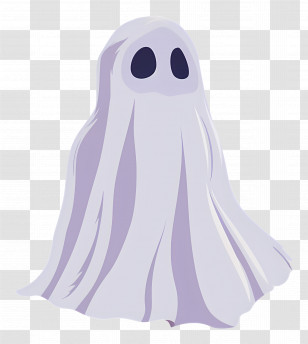 Ghost - Ghost Illustration With Flowing Sheet Transparent PNG