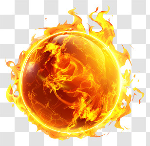 Fireball - Fiery Fireball Transparent PNG