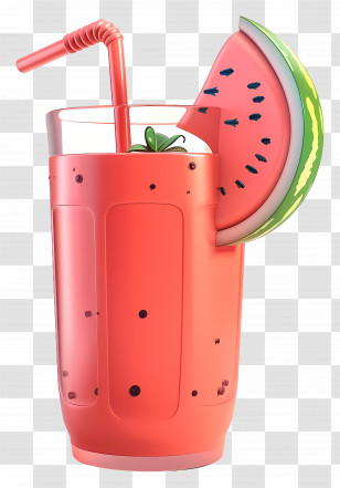 3d Juice - Refreshing Watermelon Drink Transparent PNG