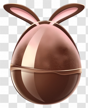 Chocolate Egg - Chocolate Bunny Egg Transparent PNG