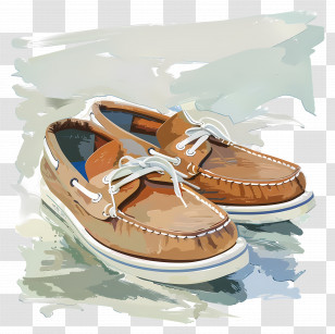 Boat Shoes - Brown Casual Boat Shoes Transparent PNG