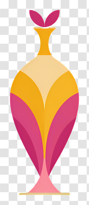 Ornate Bottle - Colorful Decorative Vase Transparent PNG