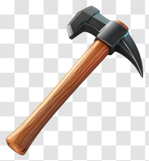 Hammer - Pickaxe Tool With Wooden Handle Transparent PNG