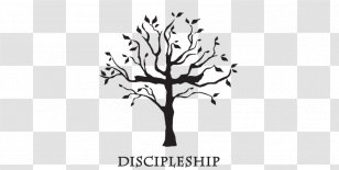Bible Disciple Christianity Gospel Tree Of Life - Black And White - Discipleship Transparent PNG