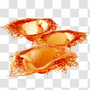 Water Drop - Orange Splash Transparent PNG