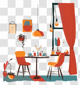 Cozy Dining Room - Cozy Dining Room Transparent PNG