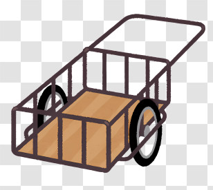 Icon Warehouse Cart Wooden Cart Storage Cart Cart With Wheels Transparent PNG