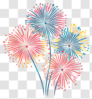 Firework - Colorful Fireworks Transparent PNG