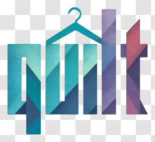 Quilt Logo - Boutique Clothing Hanger Logo Transparent PNG
