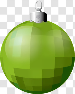 Green Ball Ornament - Green Christmas Tree Ornament Illustration Transparent PNG