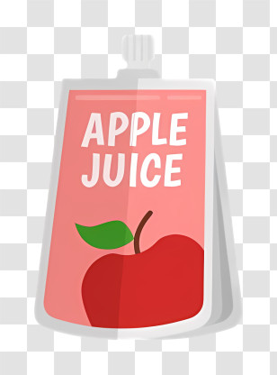 Coffee - Apple Juice Pouch Transparent PNG