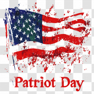 Patriot Day - Patriot Day Poster With American Flag Icon Transparent PNG