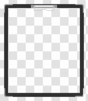 Binder - Minimalistic Clipboard Frame Design Transparent PNG