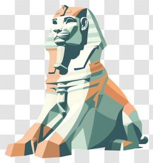 Egypt Sphinx - Iconic Sphinx Statue Transparent PNG