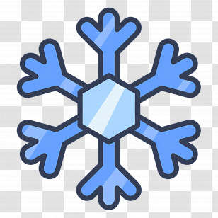 Snowflake - Blue Snowflake Icon Transparent PNG