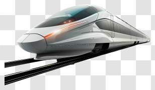 Emoji - High-Speed Modern Train Transparent PNG