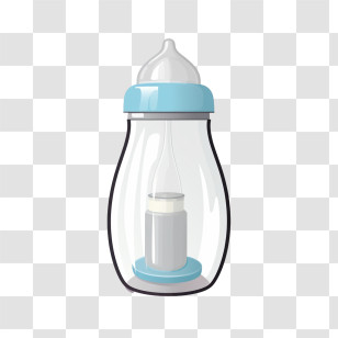 Milk Bottle - Baby Bottle With Milk Transparent PNG