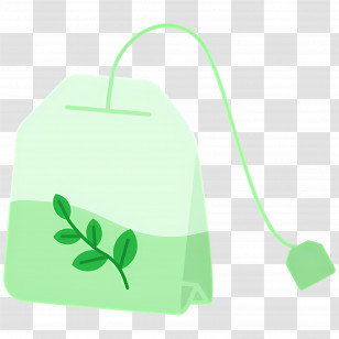 Tea Bag - Green Tea Bag Illustration Transparent PNG