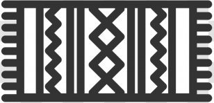 Logo Brand Black & White - M - Font Line Transparent PNG