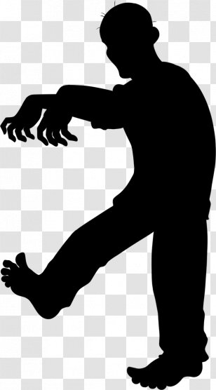 Man Cartoon - Human - Silhouette Black M Transparent PNG
