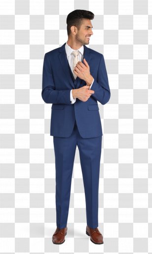 Blazer Blue Tuxedo Suit Lapel - Coat - For Men Transparent PNG